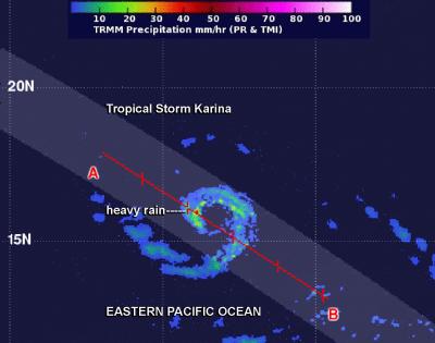 TRMM Image of Karina