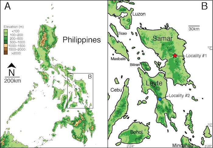 Map of collection sites