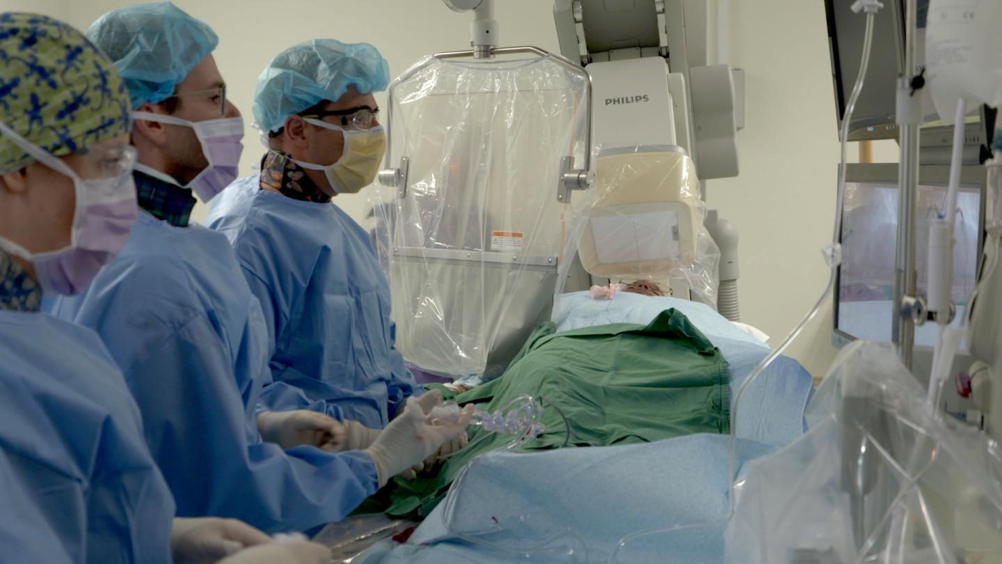 Associate Professor Peter Barlis Performs an Angiogram