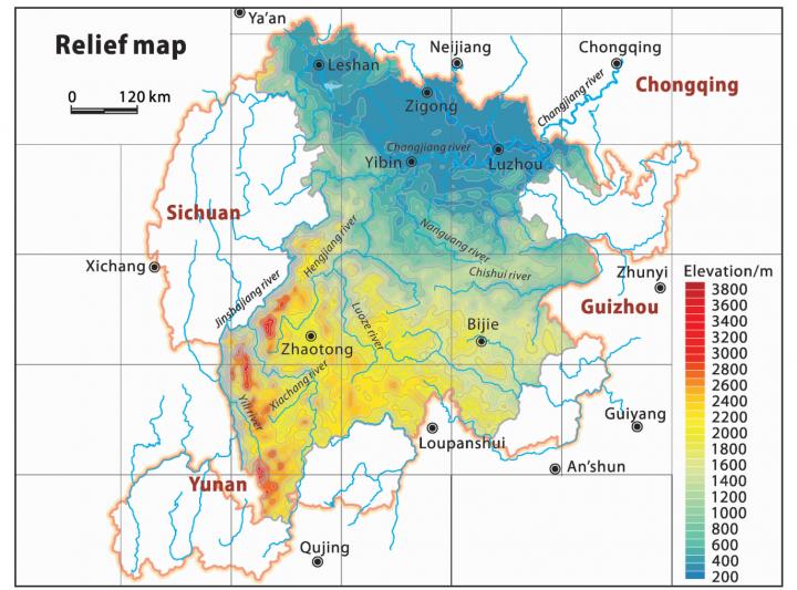 Analysis of a Particular Mountainous Region in Southwest China