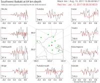 Map of Seismic Sensors