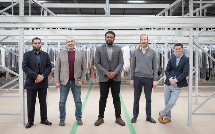 UWS project team, Dr Mohammed Yaseen, Dr Mostafa Rateb, Dr Emanuel Epelle, Dr Luc Rolland with Anthony Burns COO of ACS_ Photo credit Elaine Livingstone