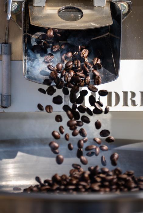 Solar roasted coffee
