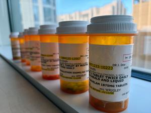 Fake prescription bottles used in the study