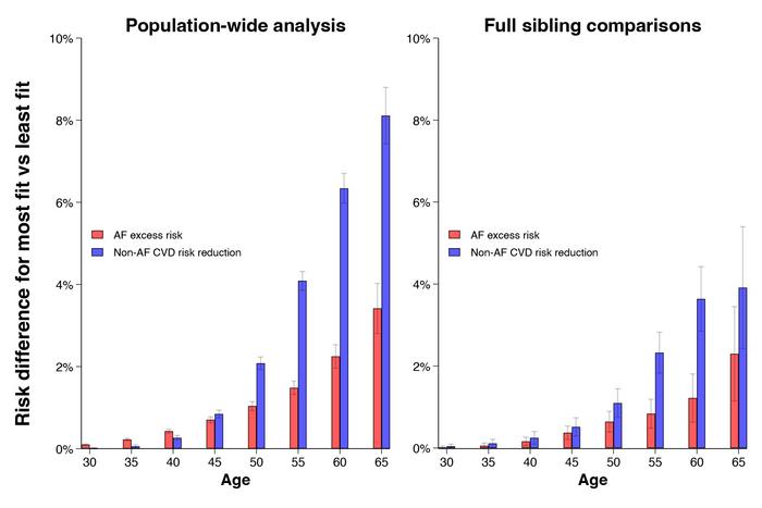 Absolute differences in the risk of atrial fibrillation and the risk of other cardiovascular diseases