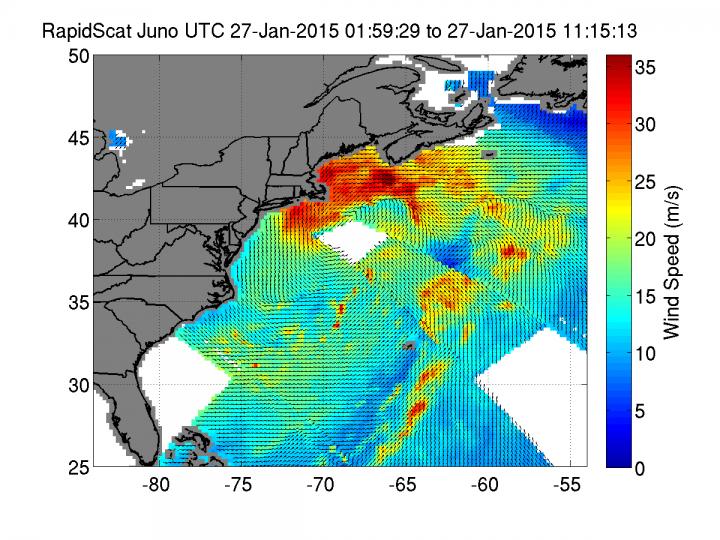 RapidScat Nor'easter Winds (2 of 2)