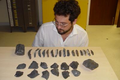 Metin Eren with Stone Tools (2 of 2)