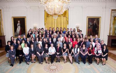 President Obana with PAEMST Recipients
