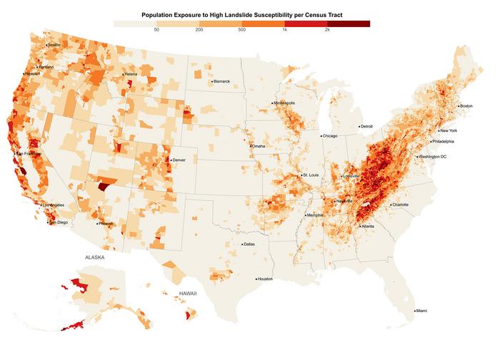 landslide heat map