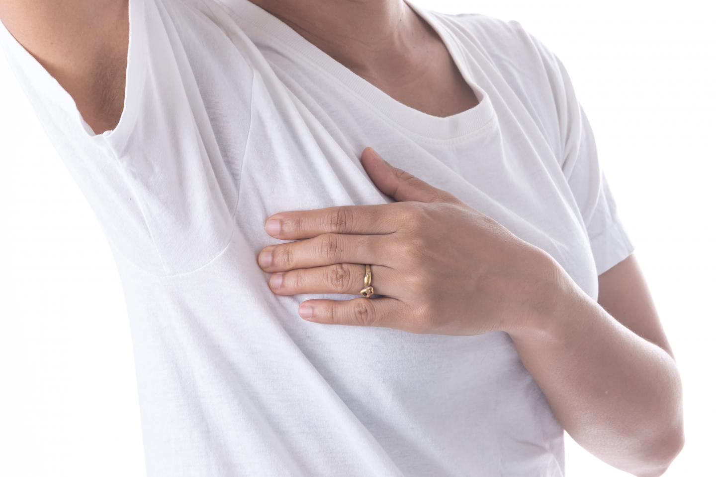 A Woman Performing a Breast Self-Exam
