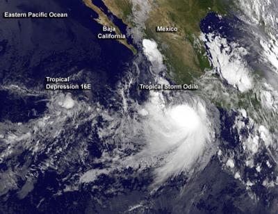GOES-West Image of TD16E