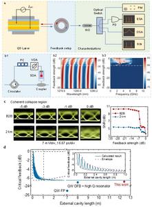 Figure | Probing the feedback limits of quantum dot lasers.