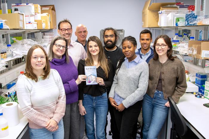 Liston and his scientific colleagues in the lab