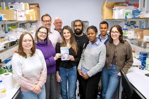 Liston and his scientific colleagues in the lab