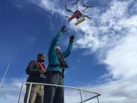 Hexacopter in Flight