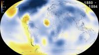 Time Series of Five-Year Global Temperature Averages