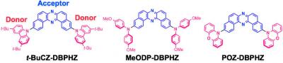 Figure 2a Molecular Structures of Developed TADF Materials