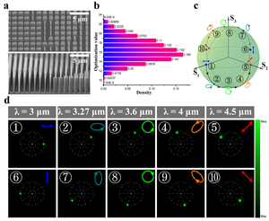 Figure 2. Demonstration of wavelength-decoupled coherent pixel-based metasurfaces.