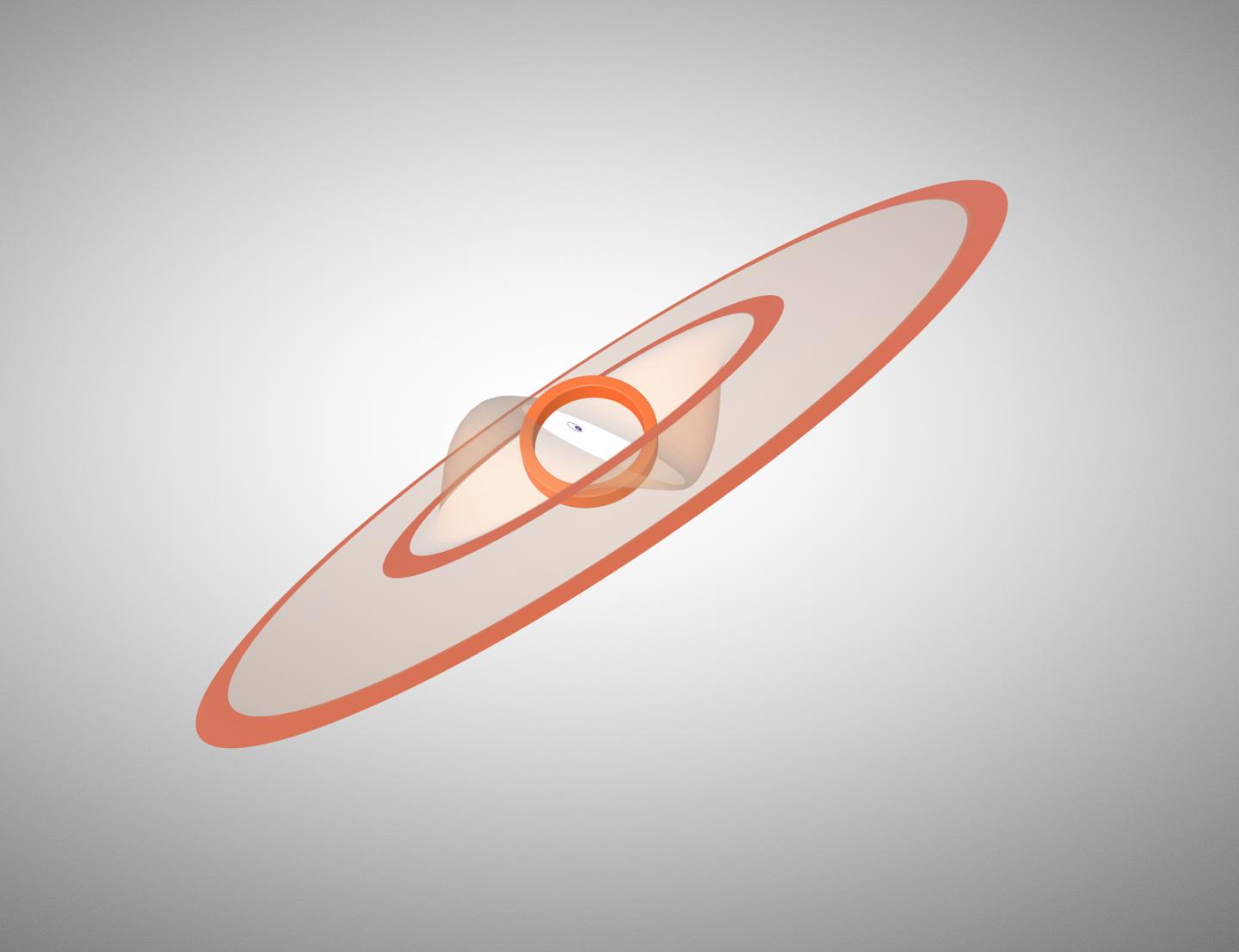 Representation of the GW Orionis triple system