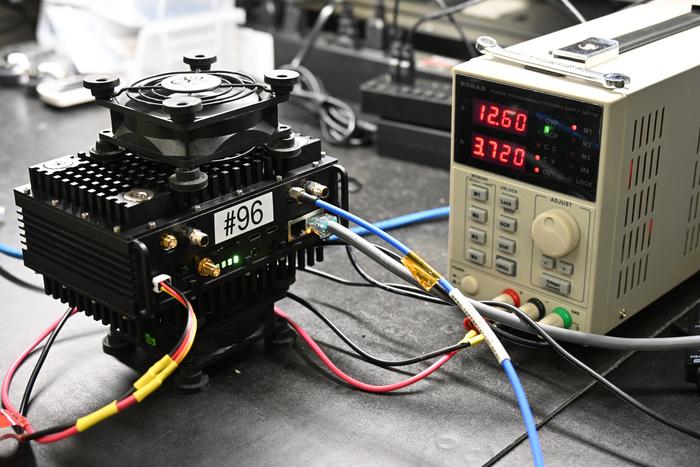 WSComm device undergoes testing at Idaho National Laboratory. WSComm enables critical communications by improving both security and spectrum efficiency.