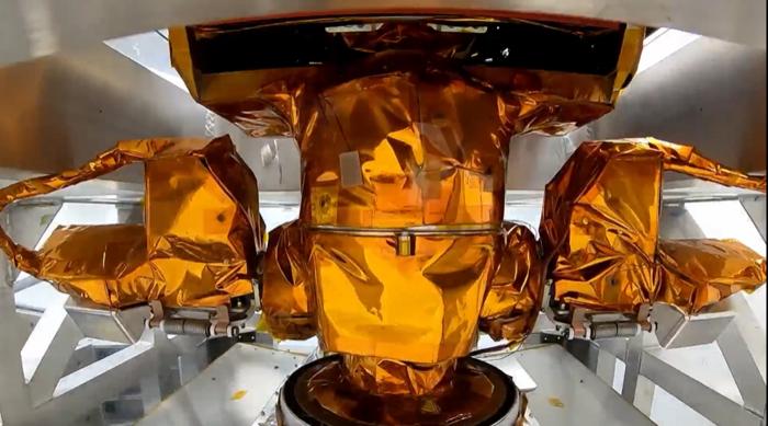 GoPro picture of Viper Rover on centrifuge