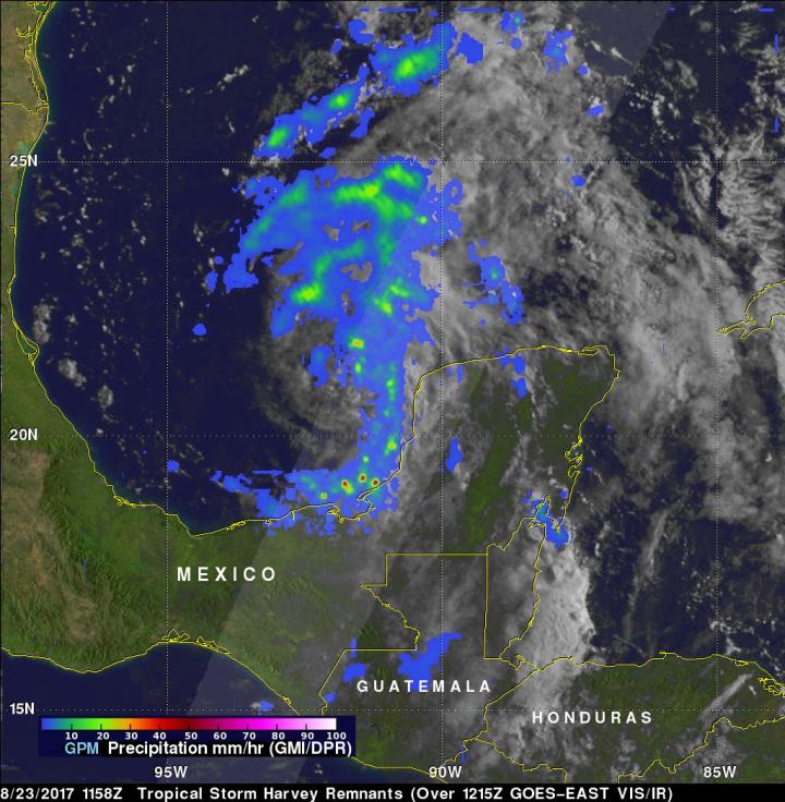 GPM Image of Harvey