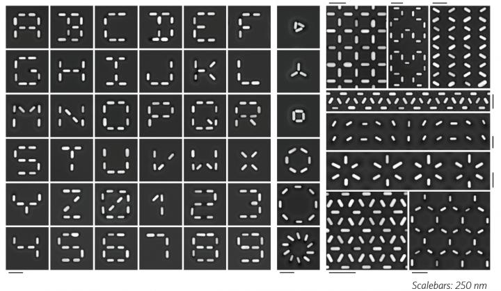 Writing out the Alphabet with Nanoparticles