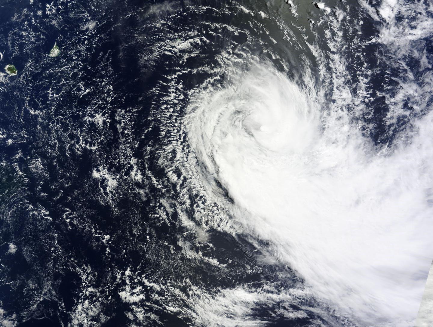NASA's Terra Satellite Sees Tropical Cyclone Glenda Stretching Out
