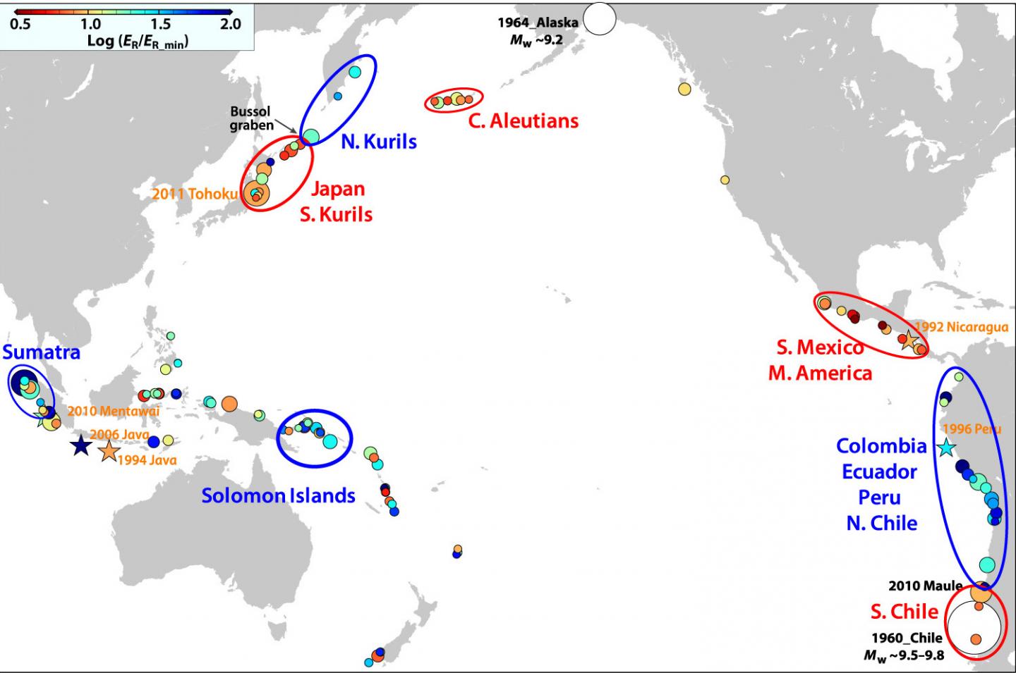 Map of REEF Measurements