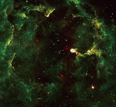 AKARI's Mid-infrared Image of Reflection Nebula IC 1396