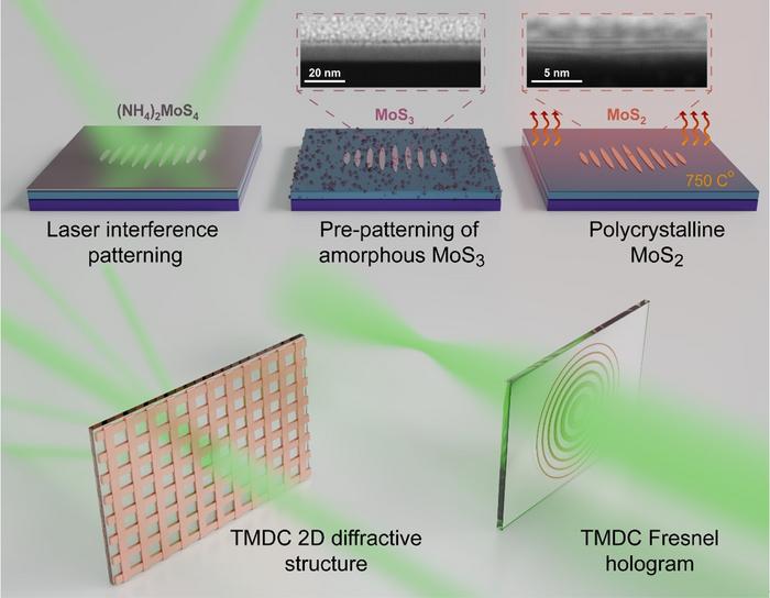 デモス　　ベアモデル　蓄光 Thin-film optics: Laser-printing of 2D-TMD diffractive optical