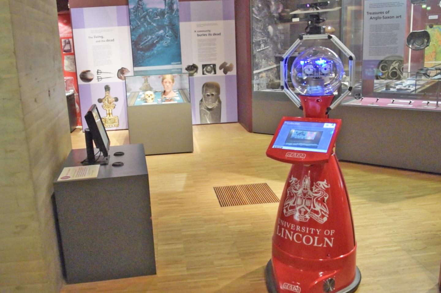 Lindsey the Robot Tour Guide at The Collection
