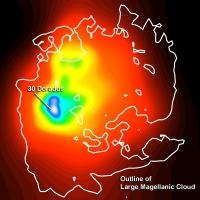 LAT image of Star-Forming Region in 30 Doradus