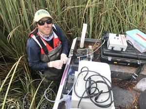 Brett Poulin in Florida Everglades