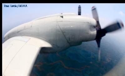 WP3 Flies over Deepwater Horizon Oil Spill