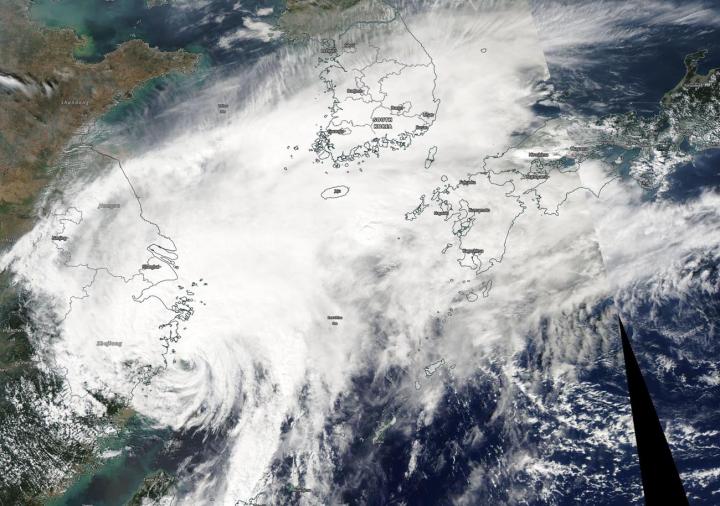 Suomi NPP image of Mitag