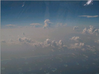 Clouds over the Indian Ocean