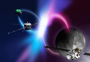Illustration of coordinated chorus emission observations by Mercury Magnetospheric Orbiter Mio and Earth’s GEOTAIL satellite