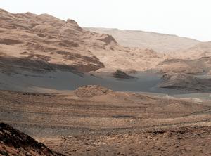 Mars landscape Mt Sharp taken by NASA