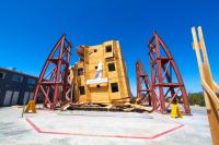 Soft-story multi-story building test