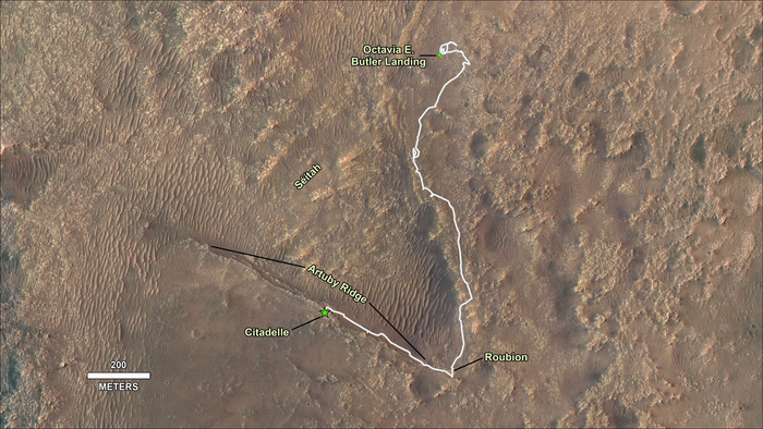 Rover path