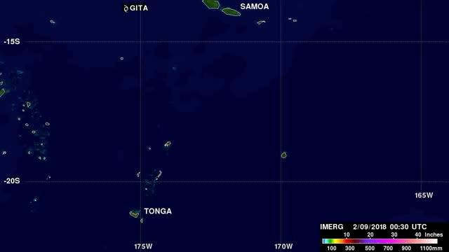 IMERG Video of Rainfall from Gita