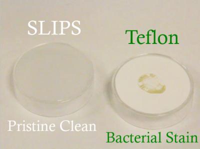Comparison of SLIPS to Teflon