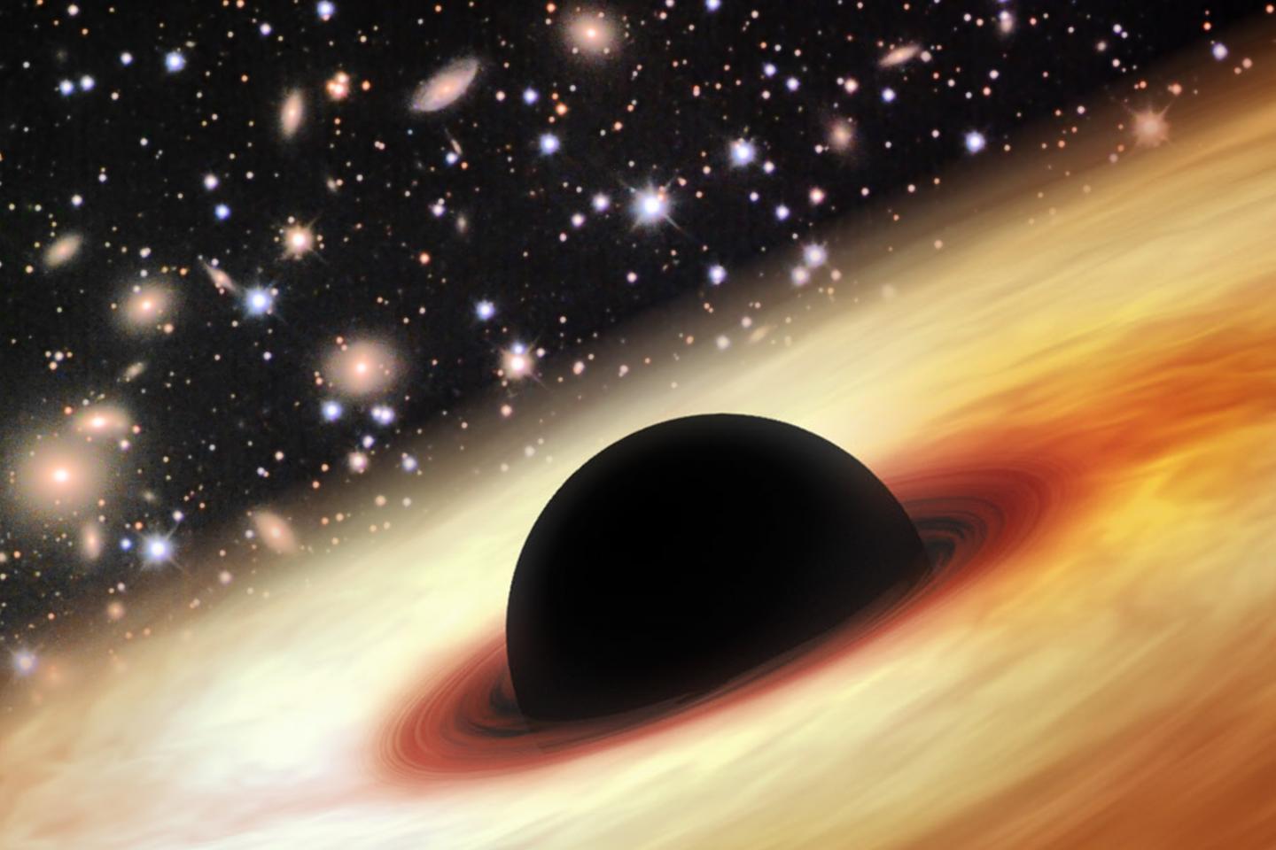 Artist's Impression of a Quasar