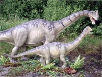 Newly Unveiled Models of a Group of Europasaurus on Display at the Dinopark Münchehagen