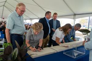 Signing the Cornerstone