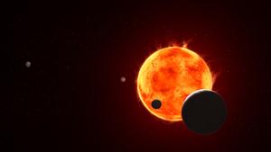 Artist's illustration of TRAPPIST system