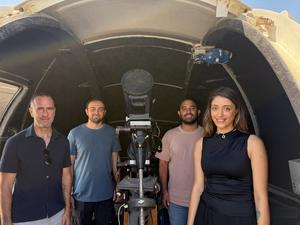 Research team (Left to right): Dr. Tomer Shenar, Guy Shtainer, Roey Ovadia & Zehava Katabi.