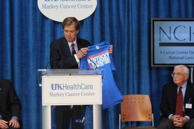 Dr. Mark Evers at the NCI Announcement