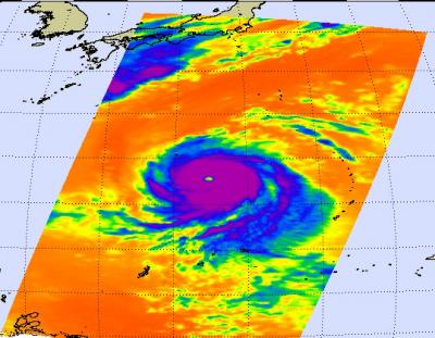NASA Eyeing Melor's Icy Thunderstorm Cloud Tops